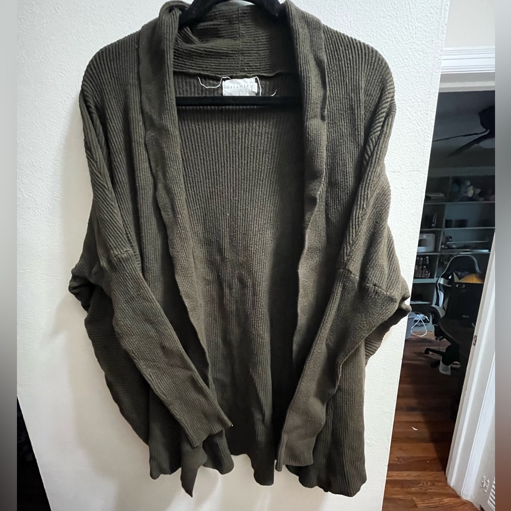 Forest Green Sweater Cardigan